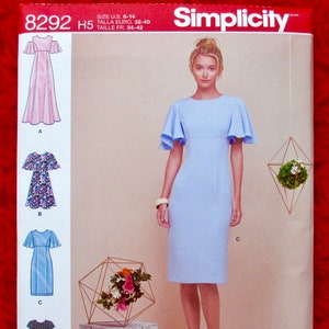 Simplicity Sewing Pattern 8292 Special Occasion Dress, Evening Gown, Princess Seams, Miss & Petite Sizes 6 8 10 12 14, Wedding Party, UNCUT