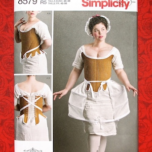 Misses 18th Century Costume Simplicity Sewing Pattern 8579