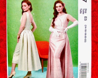 McCall's Sewing Pattern M7897 Evening Gown, Special Occasion Dress, Sizes 14 16 18 20 22, 1950's Formal, Wedding Bridal Bridesmaid, UNCUT