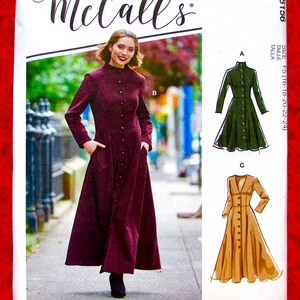 SIMPLYCOMPLICATED GOWN COAT サイズ1 Fit and Flare Wool Coat, Pleated Long Coat, Plus Size Winter Coat