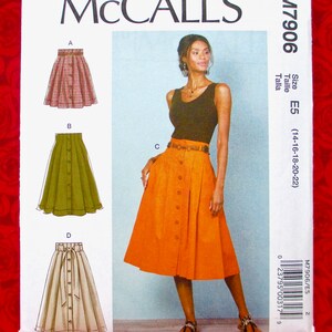 McCall's Schnittmuster M7906 - Damen Faltenrock Nähanleitung
