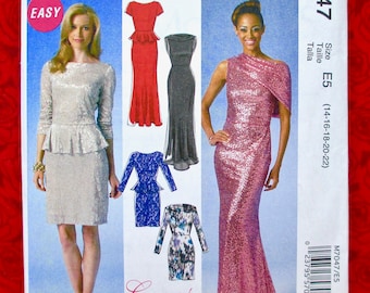 Mccall's Easy Sewing Pattern M7047 Evening Gown Special - Etsy