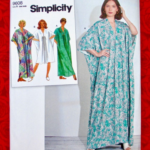 Simplicity Sewing Pattern S8877 Caftan Short Long Robe - Etsy