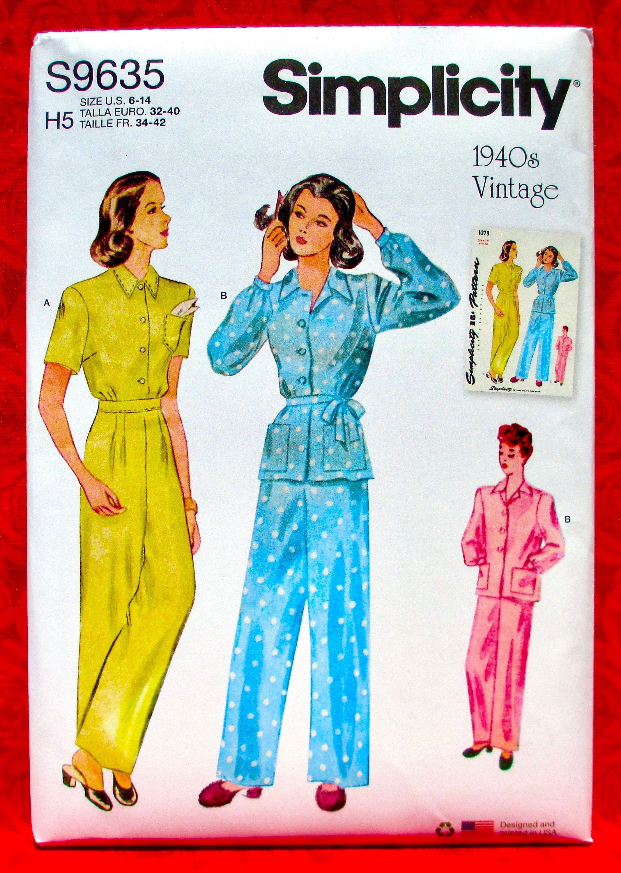 1940's women's pajamas new arrivals