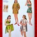 Simplicity Sewing Pattern S8932 Bikini Top, Shorts, Skirt, Jacket, Retro 1940's Style, Sizes 12 14 16 18 20, DIY Summer Beach Fashion, UNCUT