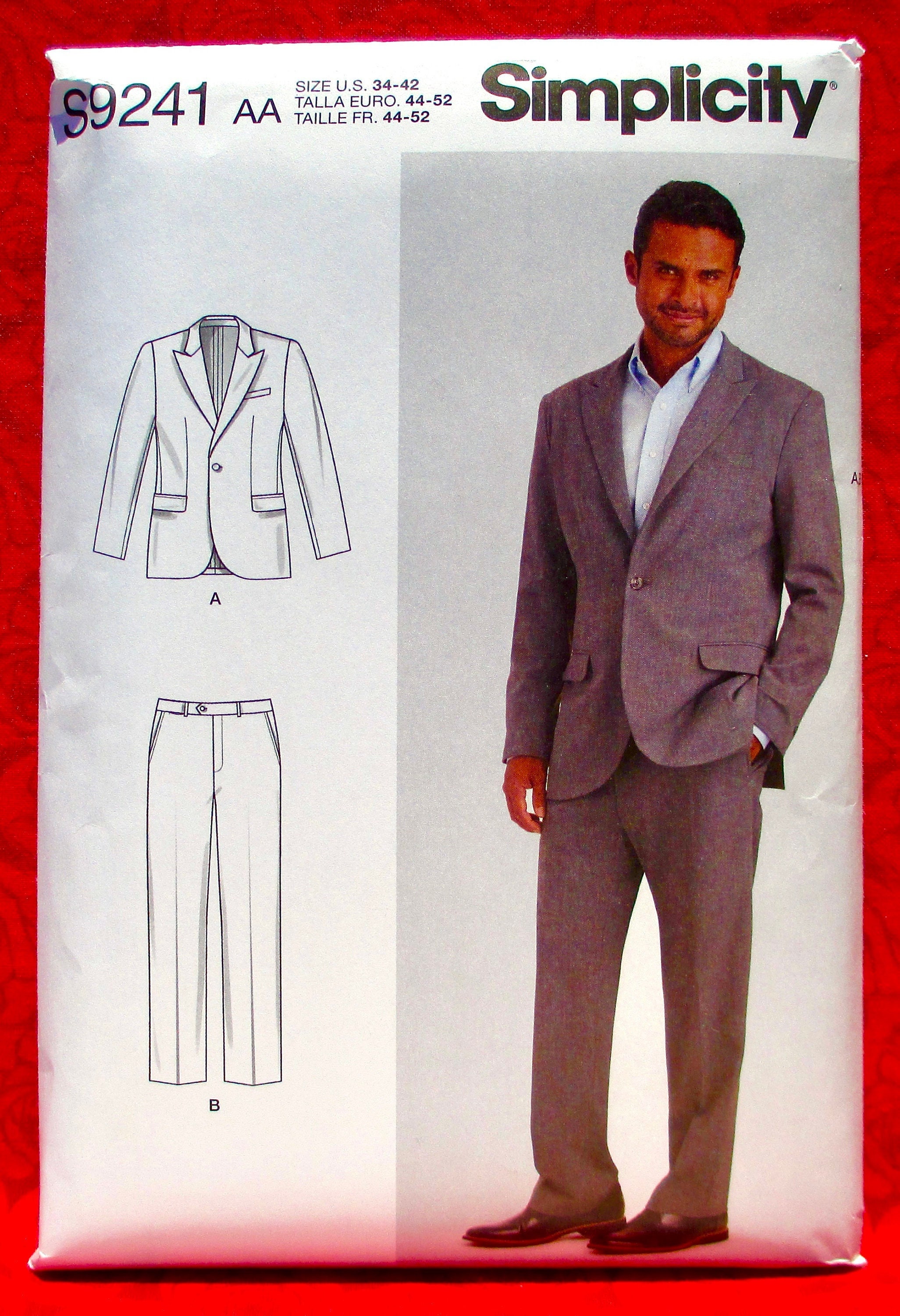 1955 Simplicity #1321 Suit Pattern | Size 24 1/2/Bust 43