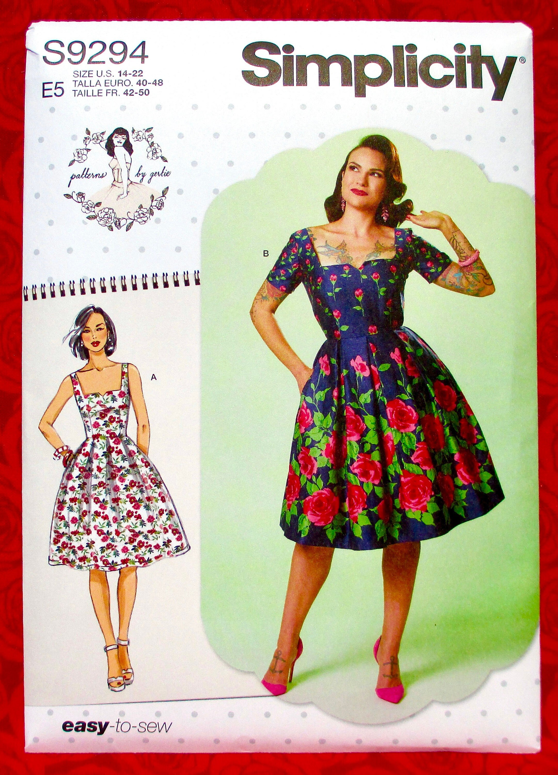  Simplicity 1950's Fashion Women's Vintage Jacket and Dress  Sewing Patterns, Sizes 6-14 : Arts, Crafts & Sewing