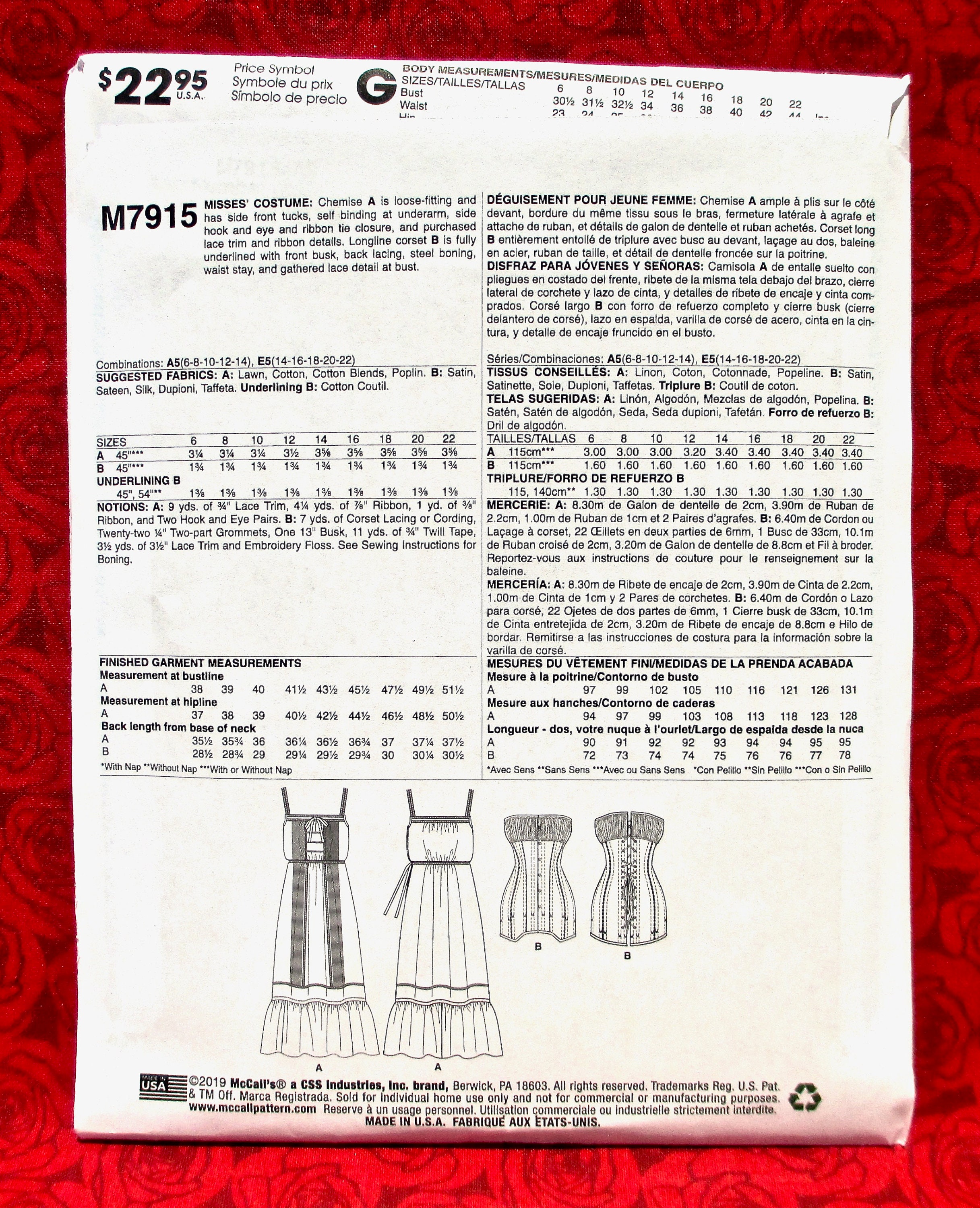 Edwardian Corset & Chemise: M7915 Pattern Review – Second Life Stitching