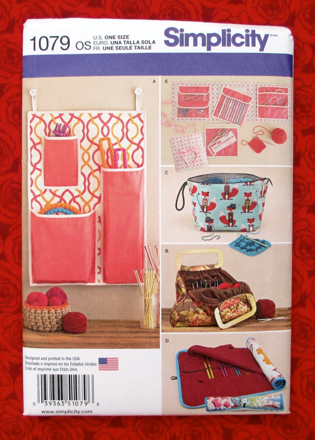 40 Pocket Knitting Needle and Crochet Hook Organizer Roll sewing pattern -  Sew Modern Bags