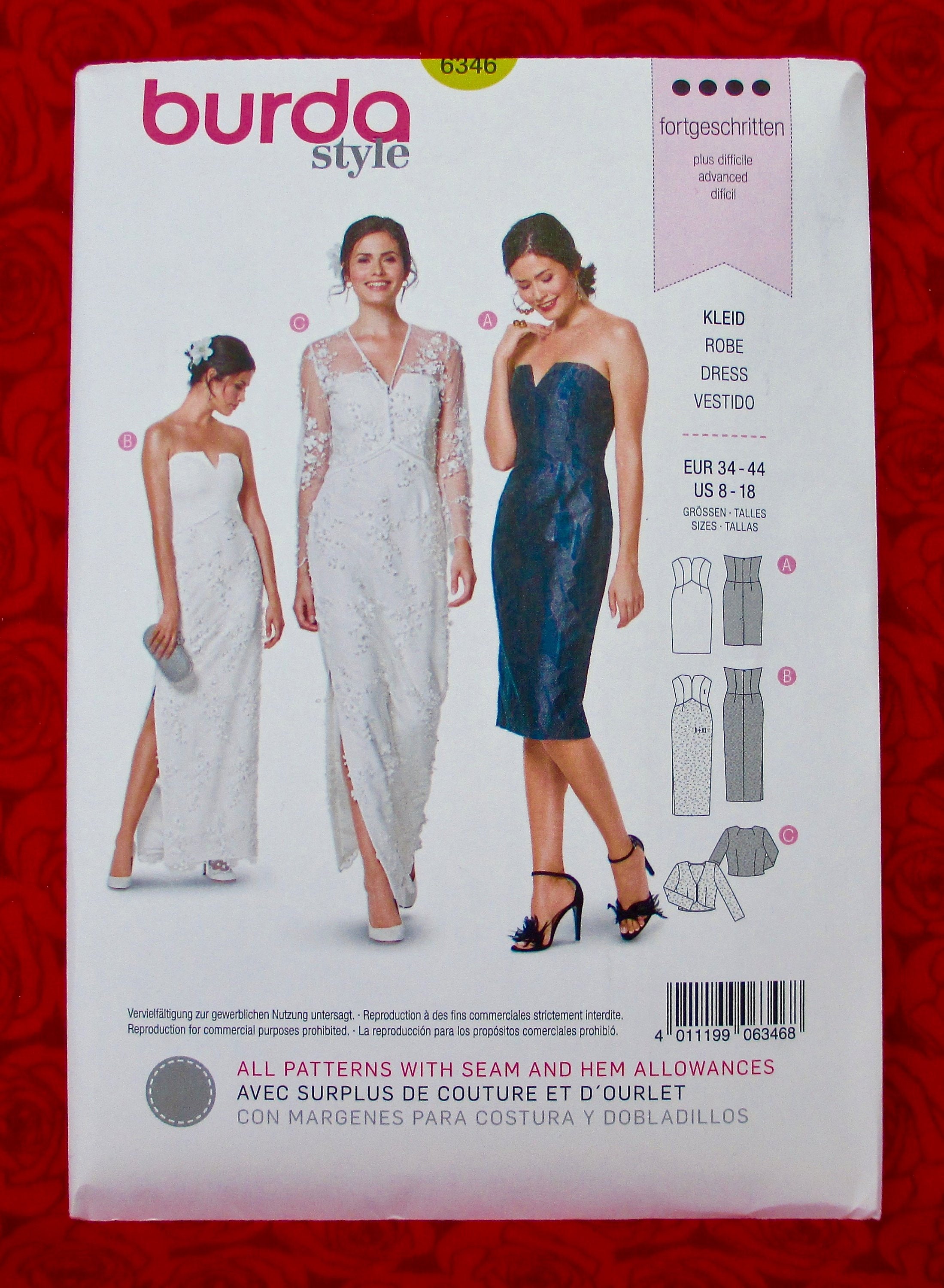 Burda wedding top dress 2019