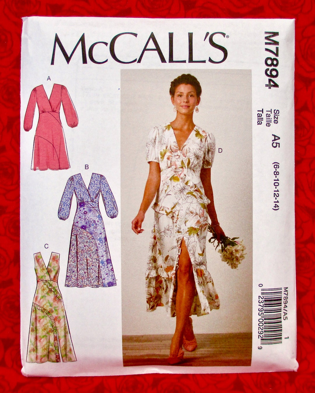 Mccall's Sewing Pattern M7894 Dresses Sleeveless Long & - Etsy