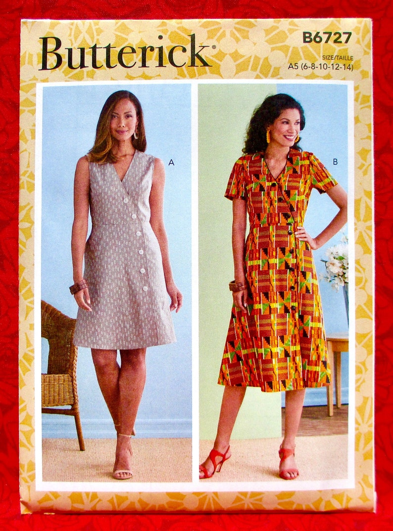 Butterick Easy Sewing Pattern B6727 Mock Button Front | Etsy