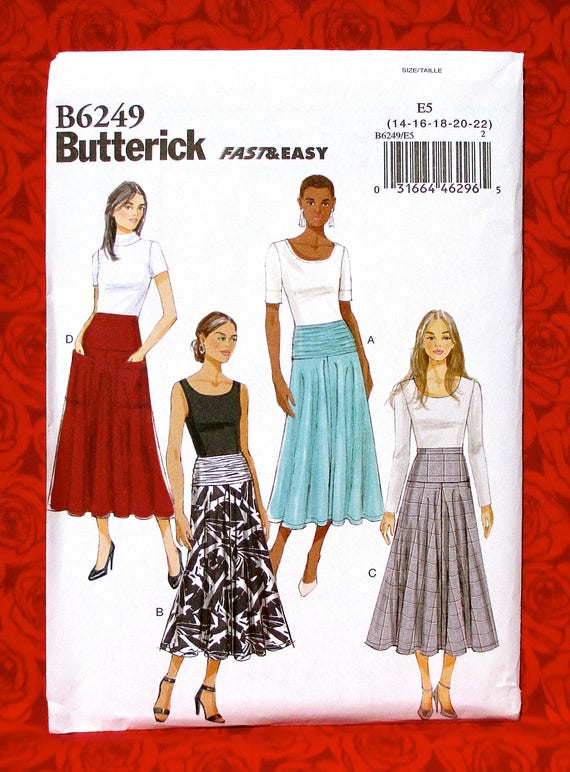 skirt with yoke pattern