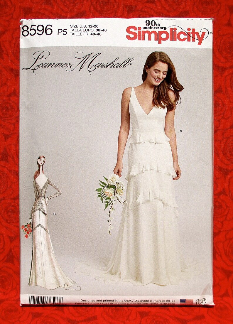 simplicity wedding gown patterns