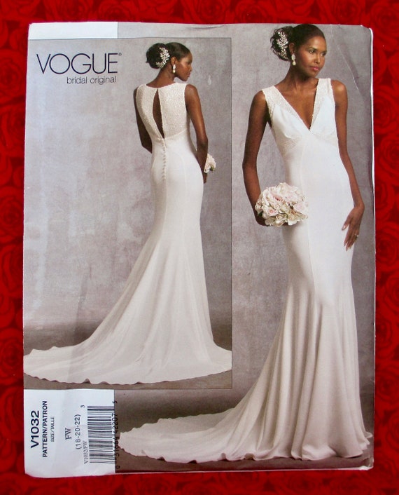 Vogue Original Strapless Sweetheart Neckline Wedding Gown W Surplice Front  Bodice Front Lace Insert, Optional Train Size 12-16 Pattern V2860 - Etsy | Wedding  dresses vintage, Wedding dress sewing patterns, Wedding gowns vintage