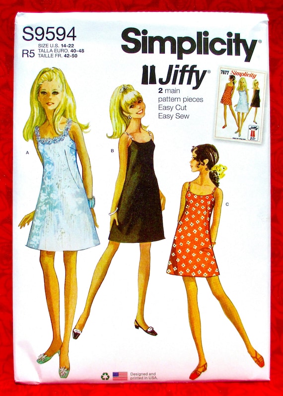 Simplicity 1950's Fashion Women's Vintage Collared Dress Sewing Patterns,  Sizes 14-22