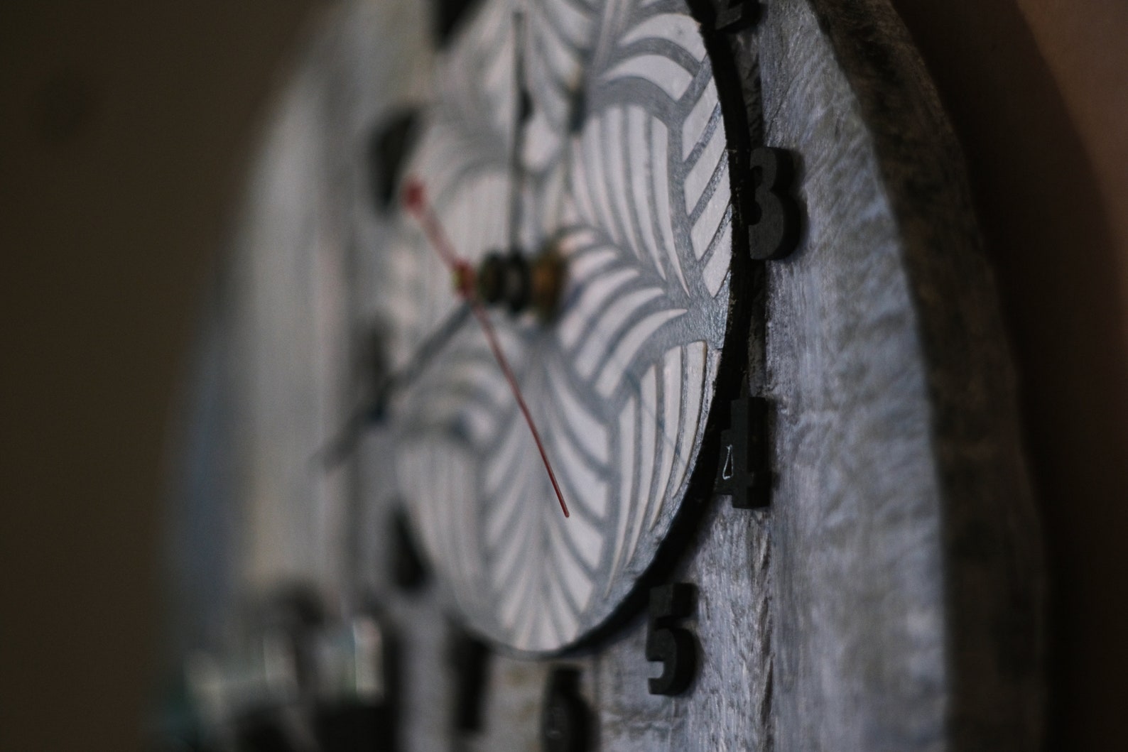 Wall Clock With a Hanger for Keys photographer. Handmade Clock. Unusual Wall Clock Etsy