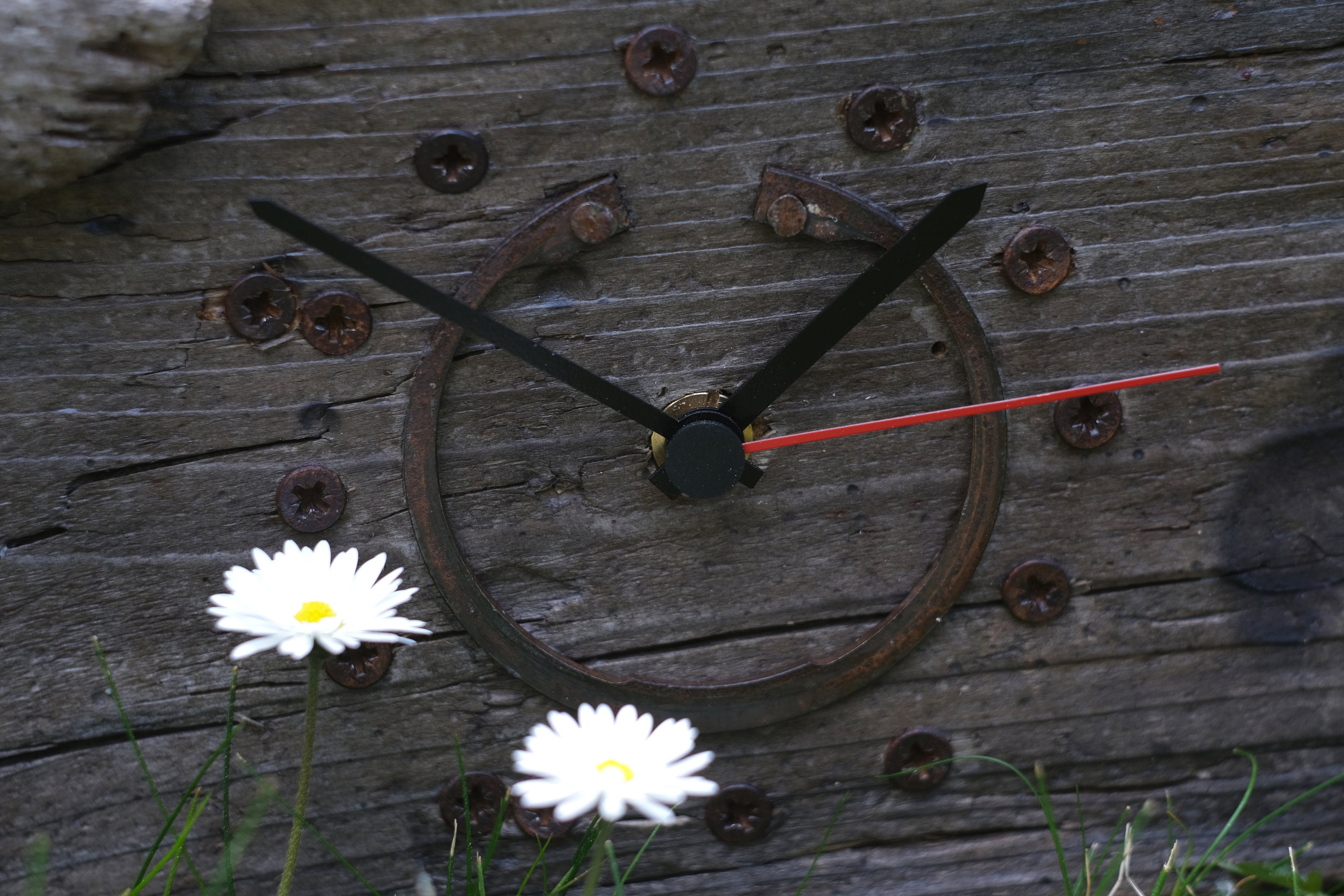 Wreckage of Time. Unique Driftwood Table Clock, Rustic Table Clock