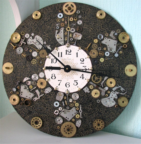 Steampunk Wall Clock Unique Gift For Men Modern - Steampunk Wall Clock Large Steampunk Wall Clock Unique Gift For Men Modern - Steampunk Wall Clock Large
