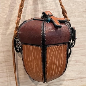 Completed Leather Acorn Purse