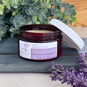 ORGANIC Belly + Bum Butter | Organic stretchmark cream | frankincense belly butter | shea butter | organic belly butter |
