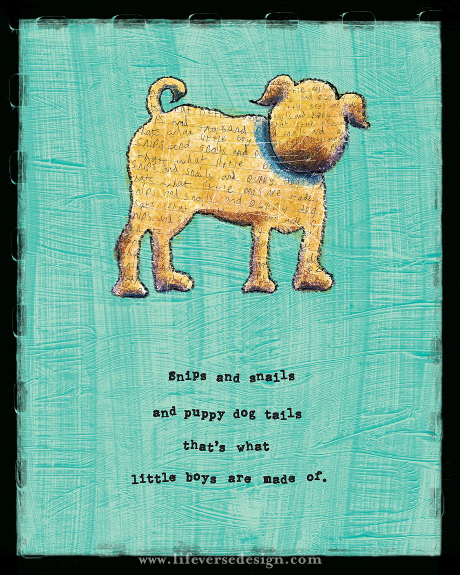 Snips and Snails and Puppy Dog Tails That is What Little Boys Etsy