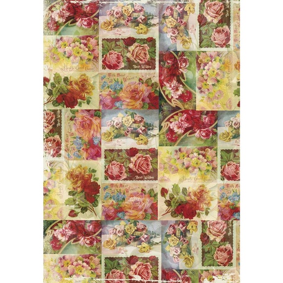 Decoupage Papier Papier 26x375cm 27g/m2 3Bogen Etsy