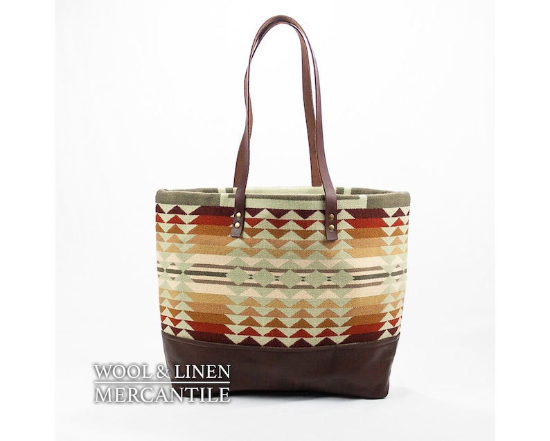 Bag made with Pendleton Wool Weekender Pendleton and Leather,NEW! Pendeltons Harding Blanket IN STOCK ! Portland Wool