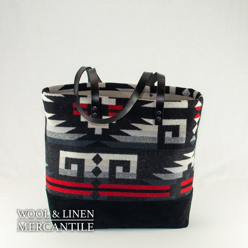 Tote Made With Pendleton Wool Pendletons Rio Rancho Fabric Etsy