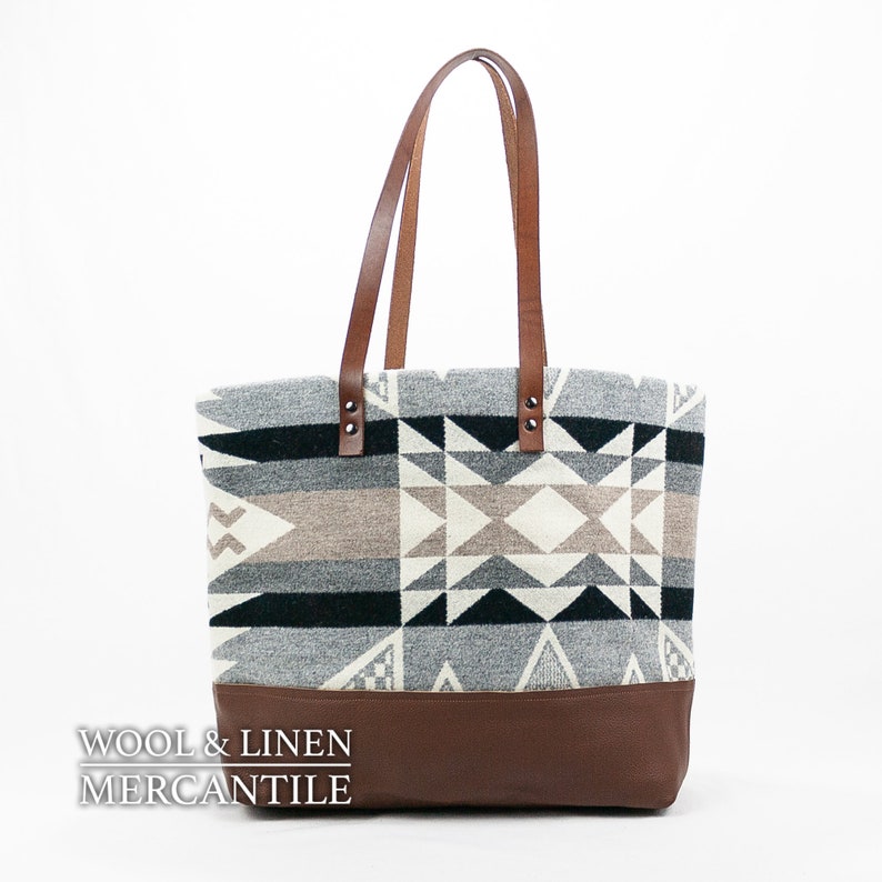 Pendleton and Leather,NEW! Portland Wool Weekender IN STOCK !! Bag made with Pendleton Wool