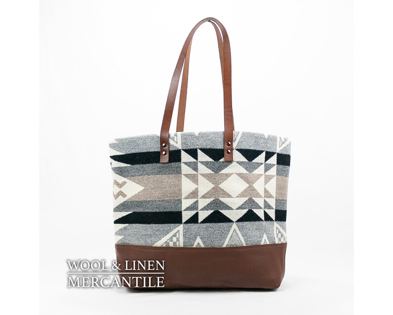 Pendleton and Leather,NEW! Portland Wool Weekender IN STOCK !! Bag made with Pendleton Wool