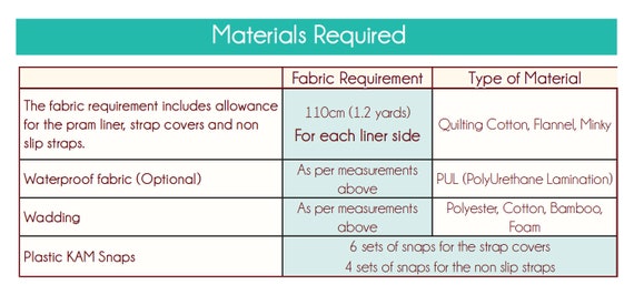 bamboo pram liner