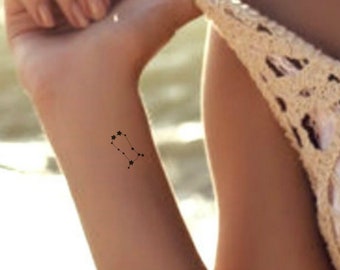 Gemini Temporary Tattoo 2 Zodiac Star Constellations