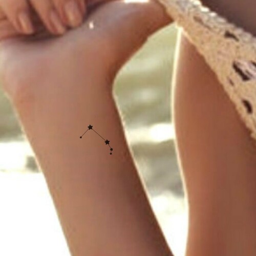 Aries Temporary Tattoo 2 Zodiac Star Constellation Waterproof - Etsy Aries Temporary Tattoo 2 Zodiac Star Constellation Waterproof - Etsy