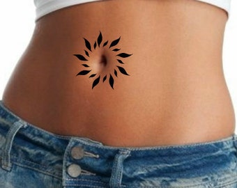 25 Belly Button Tattoo Designs And Images