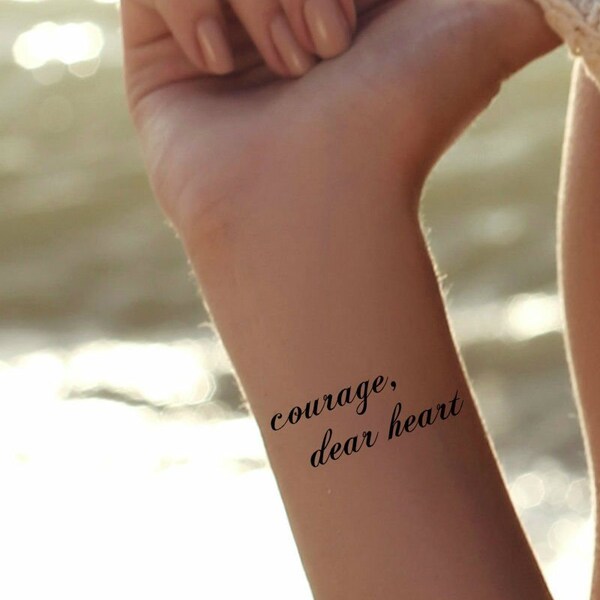 Courage Dear Heart Etsy