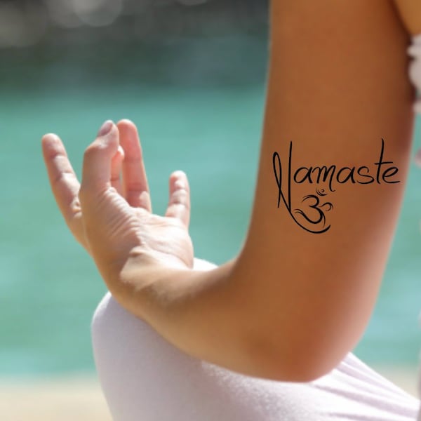 Namaste Temporary Tattoo 2 Tattoos