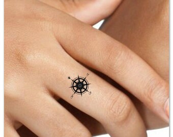 compass tattoo etsy