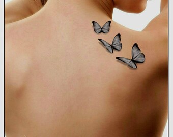 Download 3d Butterfly Tattoo Etsy