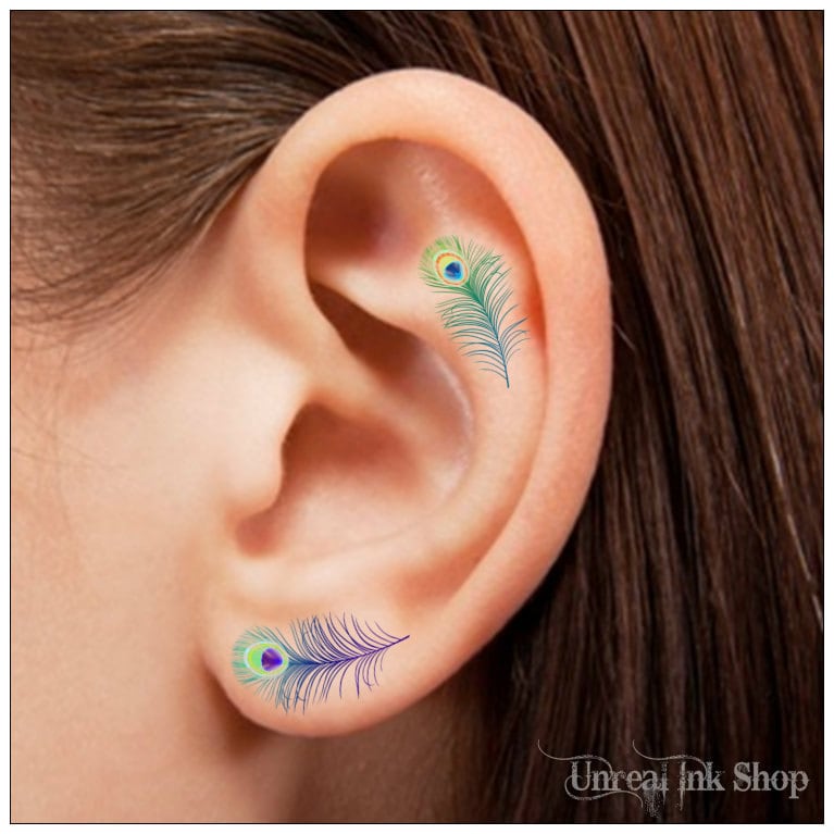 Feather Tattoo - Etsy Feather Tattoo - Etsy