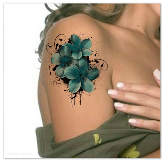 Temporary Tattoo Waterproof Flower Ultra Thin Realistic Fake - Etsy