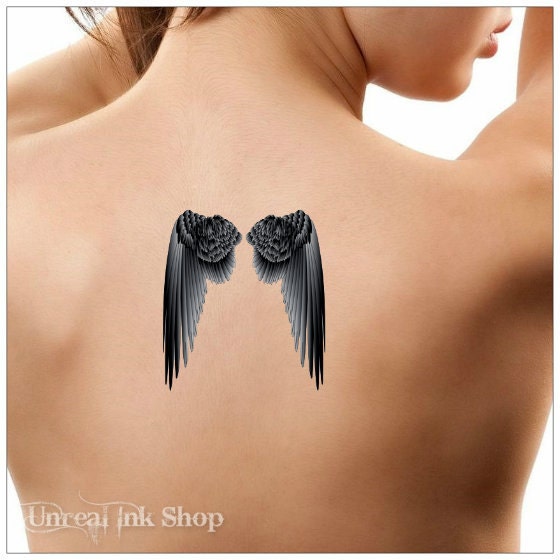 Wings Back Tattoo - Etsy Wings Back Tattoo - Etsy