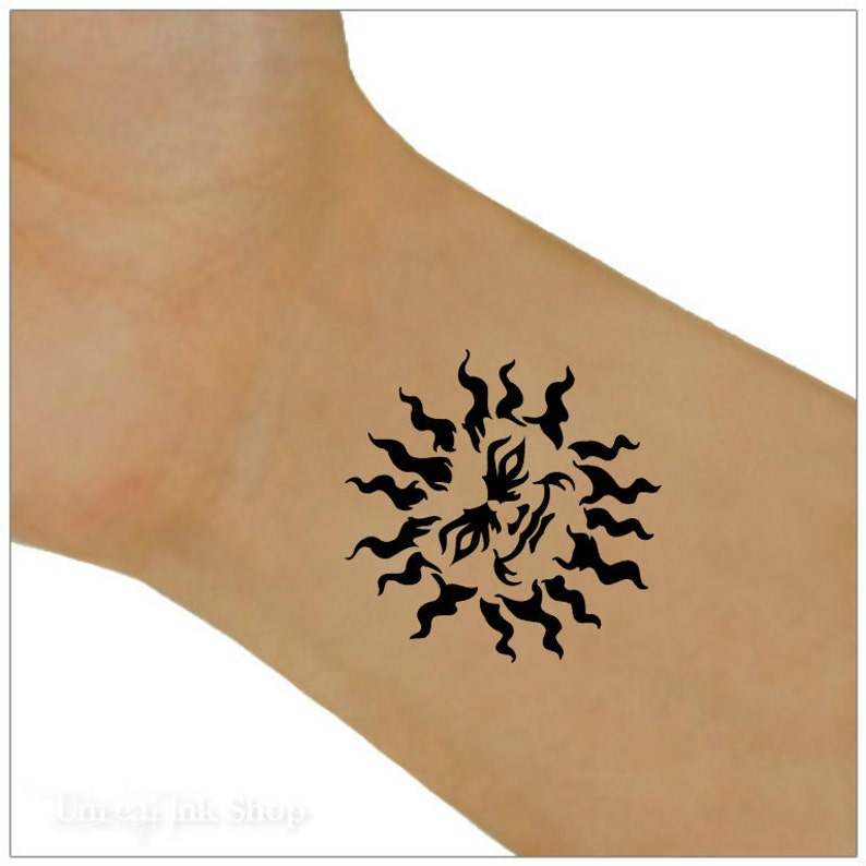 Temporary Tattoo Sun Waterproof Ultra Thin Realistic Fake Tattoos image 1