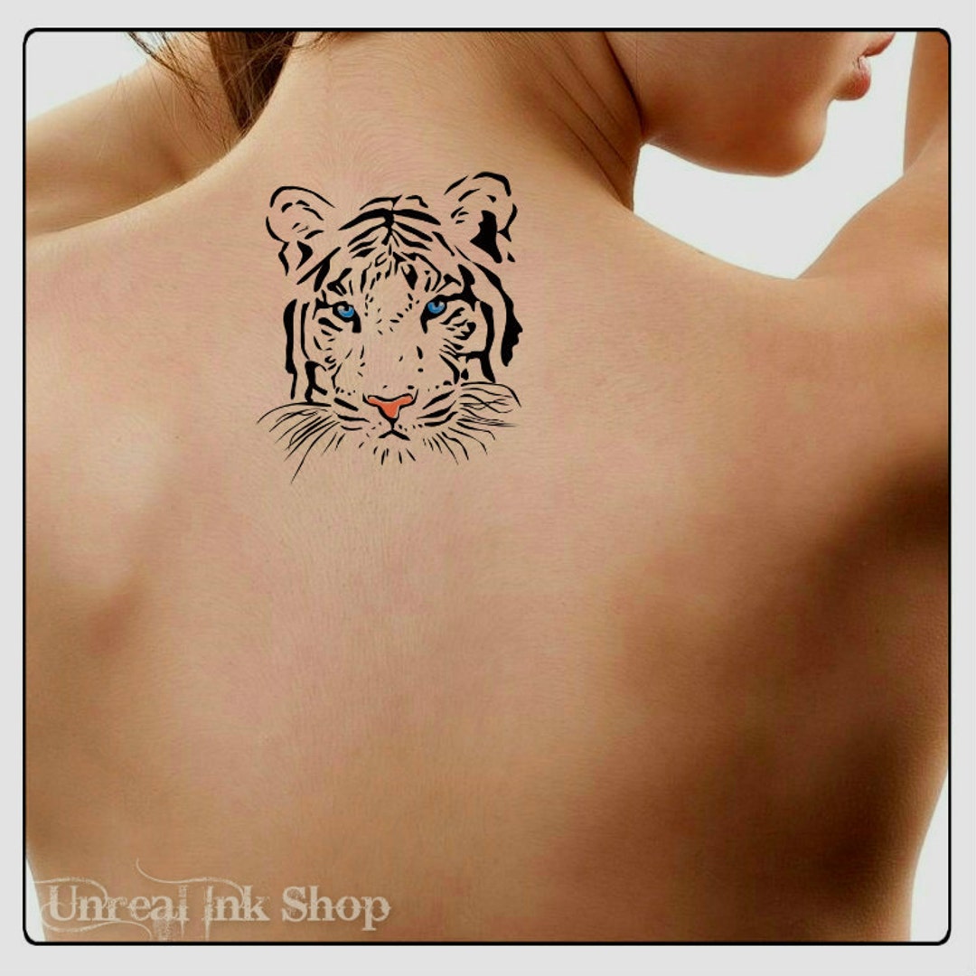 Temporary Tattoo Tiger Fake Tattoo Thin Durable - Etsy Temporary Tattoo Tiger Fake Tattoo Thin Durable - Etsy