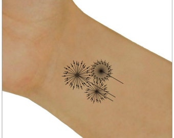 Temporary Tattoo Dandelion Waterproof Ultra Thin Realistic Fake Tattoos