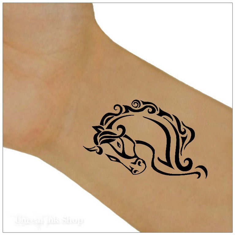 Temporary Tattoo 2 Horse Wrist Tattoos - Etsy Temporary Tattoo 2 Horse Wrist Tattoos - Etsy