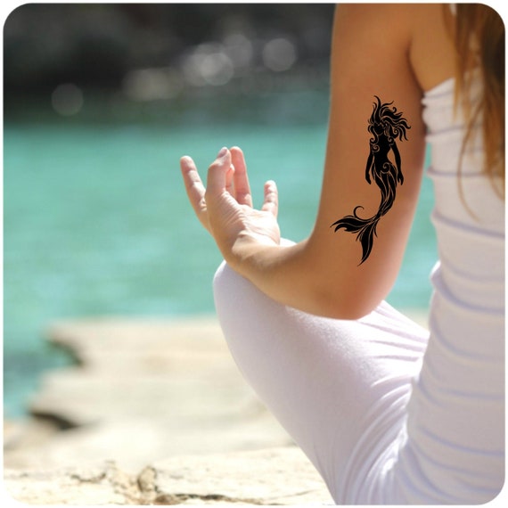 Temporary Tattoo Mermaid Tattoos Ultra Thin Realistic - Etsy Norway Temporary Tattoo Mermaid Tattoos Ultra Thin Realistic - Etsy Norway