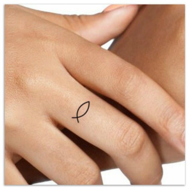 Tiny Minimalist Cross Temporary Tattoo - Set of 3 – Little Tattoos