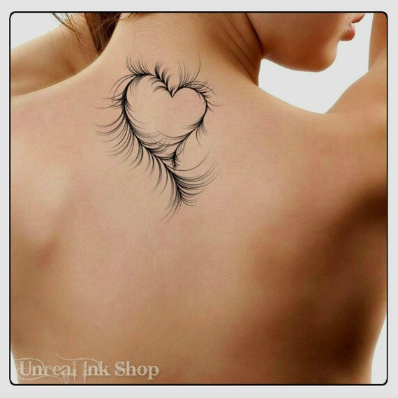 Temporare Tattoo Herz Wasserdicht Ultra Dunne Realistische Etsy