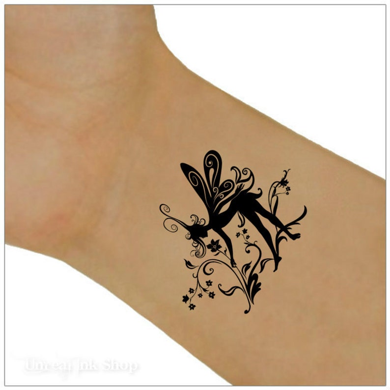 Fairy Temporary Tattoo 2 Wrist Tattoos Etsy